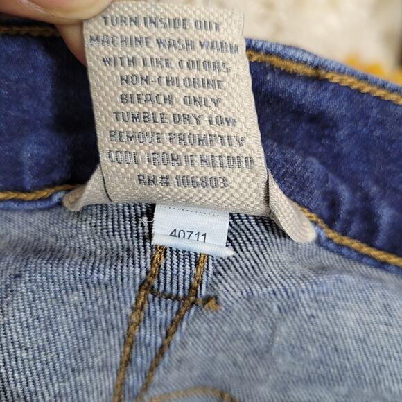 Duluth Trading Co. Casual Blue Dark Wash Denim Jeans Bootcut Sze 16 - Picture 6 of 7